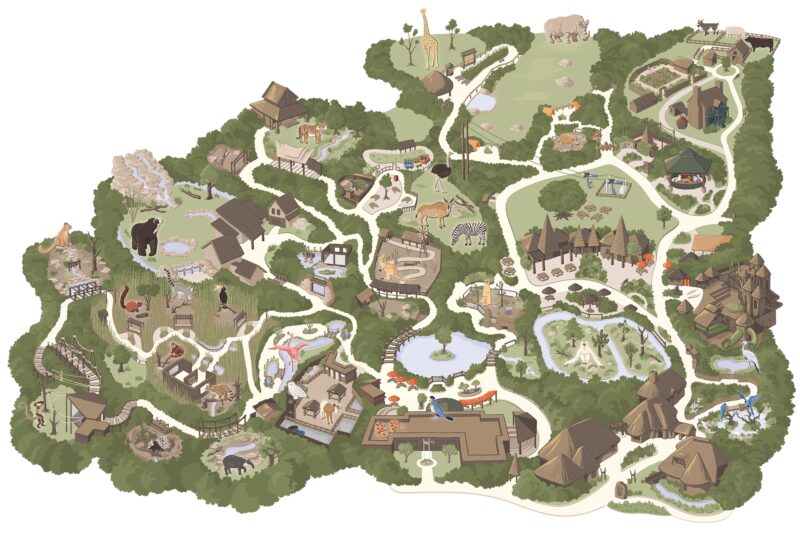 Printable Blank Zoo Map Template
