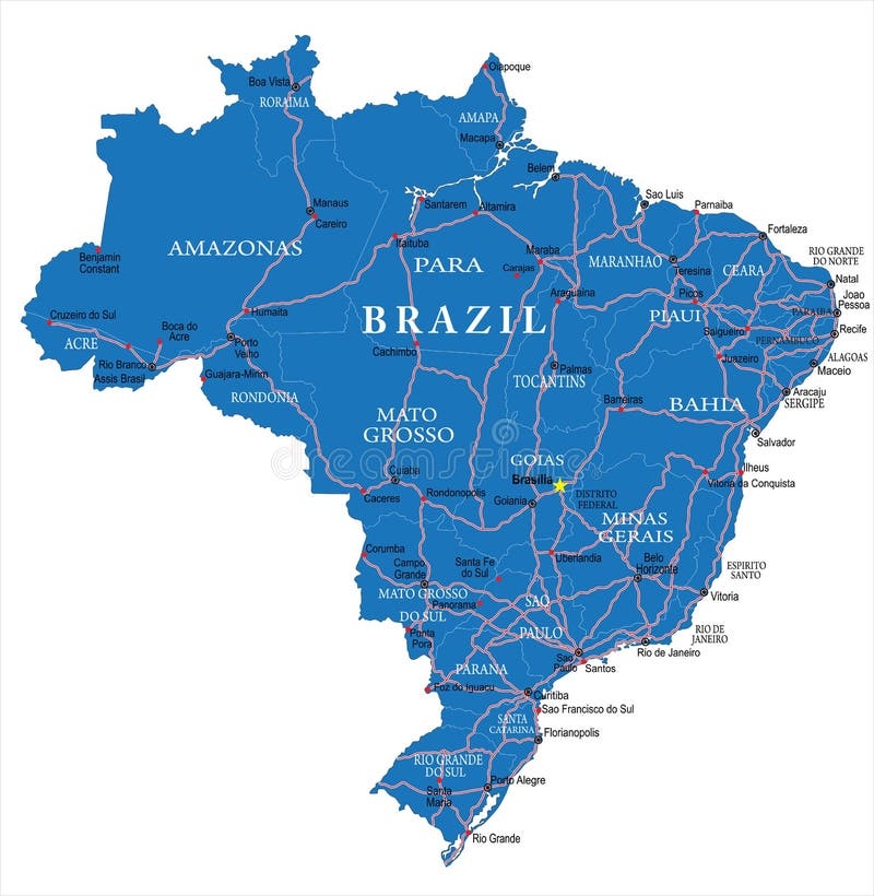 Map Brazil Regions Stock Illustrations 1 620 Map Brazil Regions 