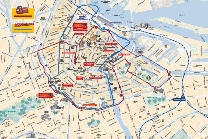Amsterdam City Map Printable
