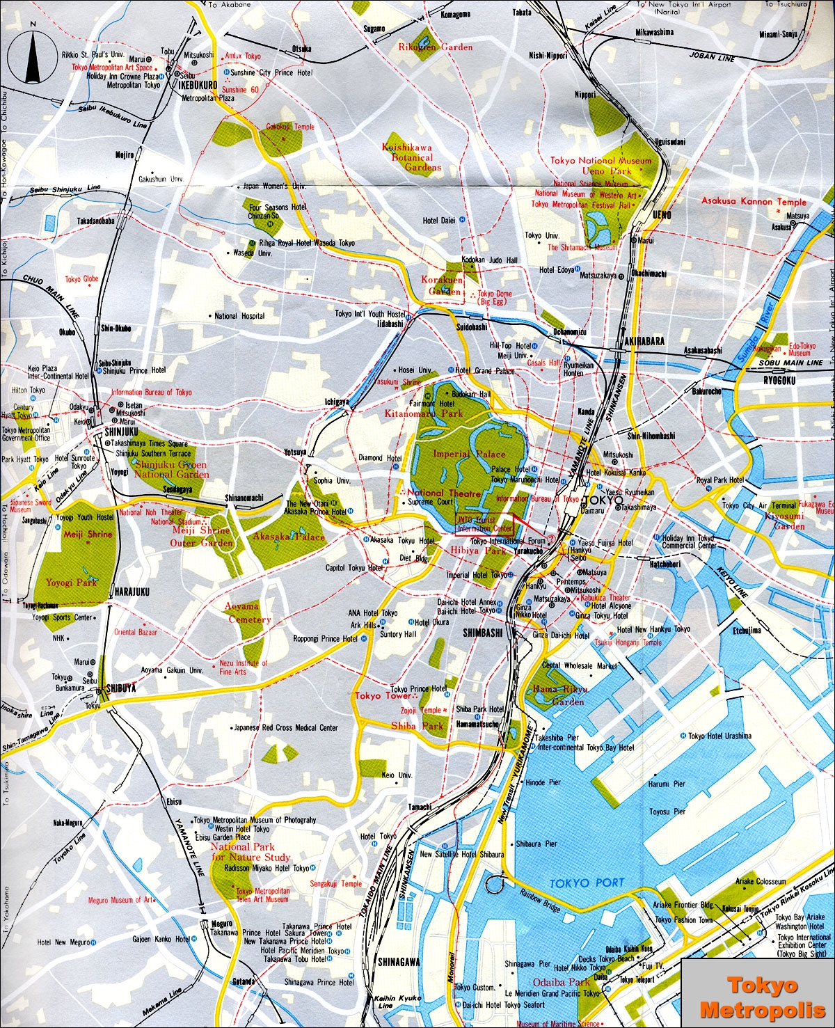 Printable Map Of Tokyo