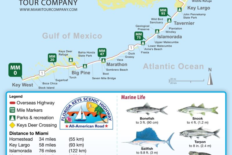 Printable Map Of The Florida Keys