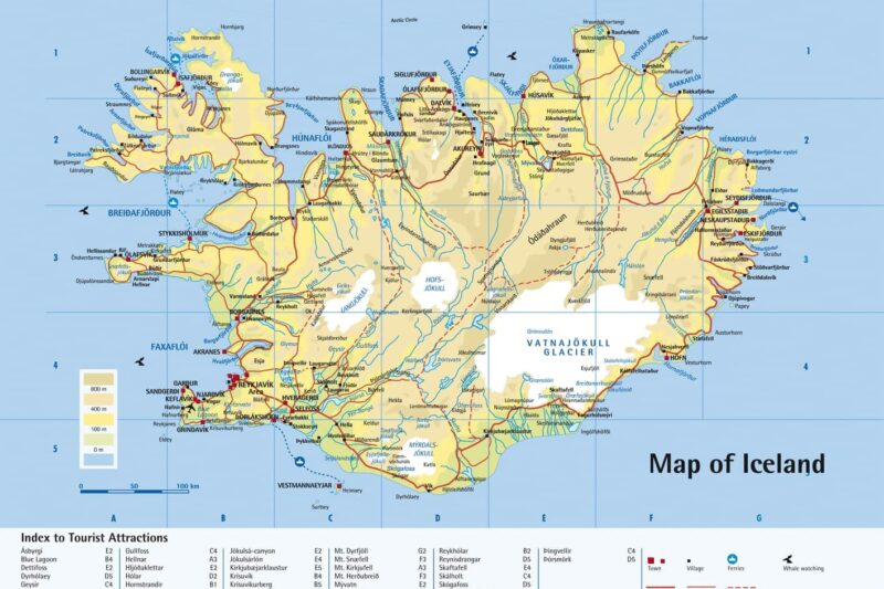 Maps Of Iceland Printable Maps