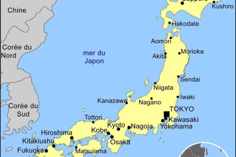Printable Map Of Japan