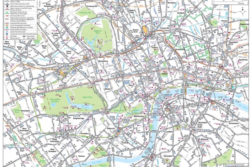 Printable London Bus Map