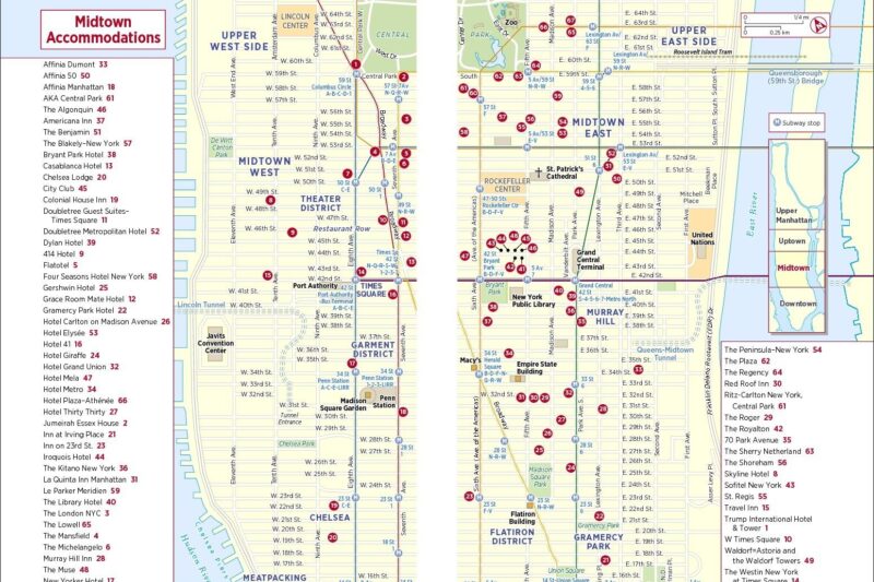 Map Of Midtown Manhattan Printable