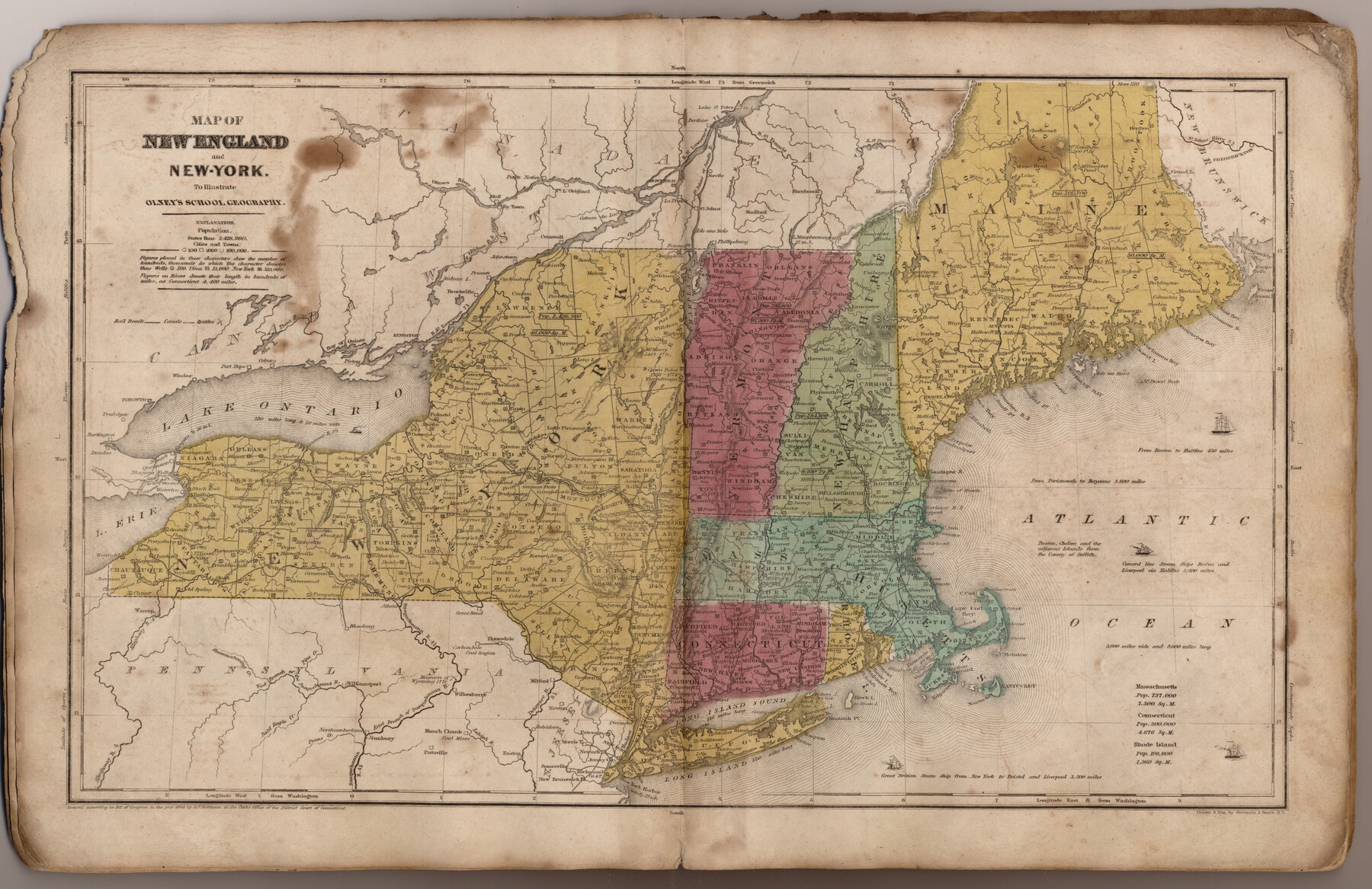 Printable Map Of New England