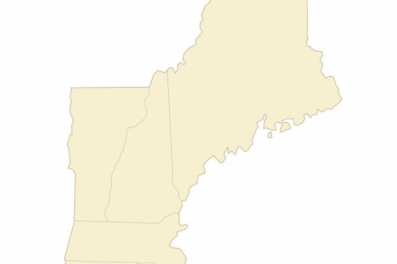 New England Map Printable