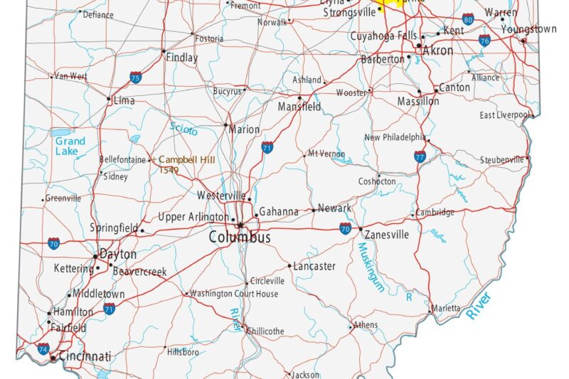 Ohio Map Printable