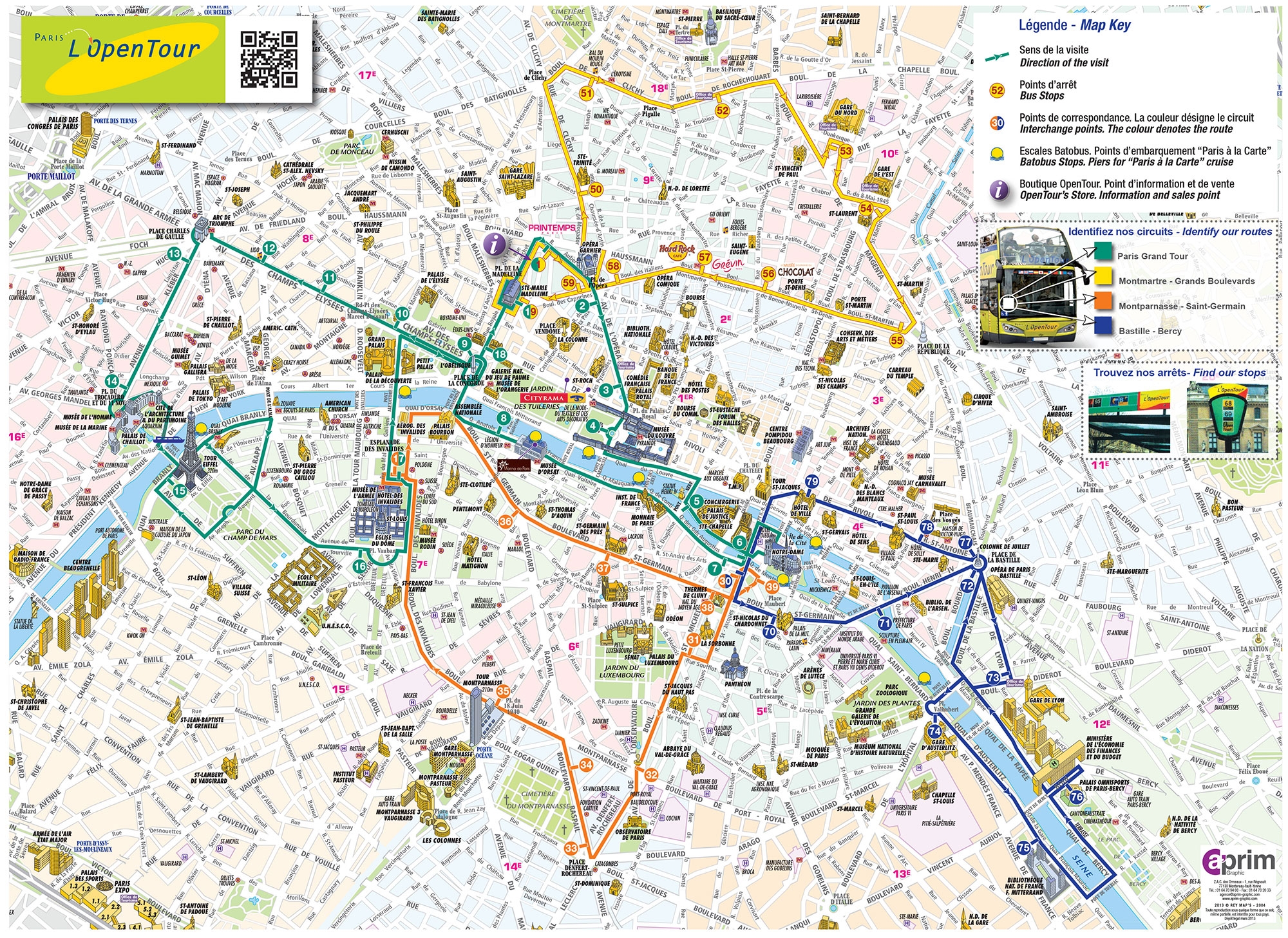Map Of Paris Tourist Attractions Sightseeing U0026 Tourist Tour