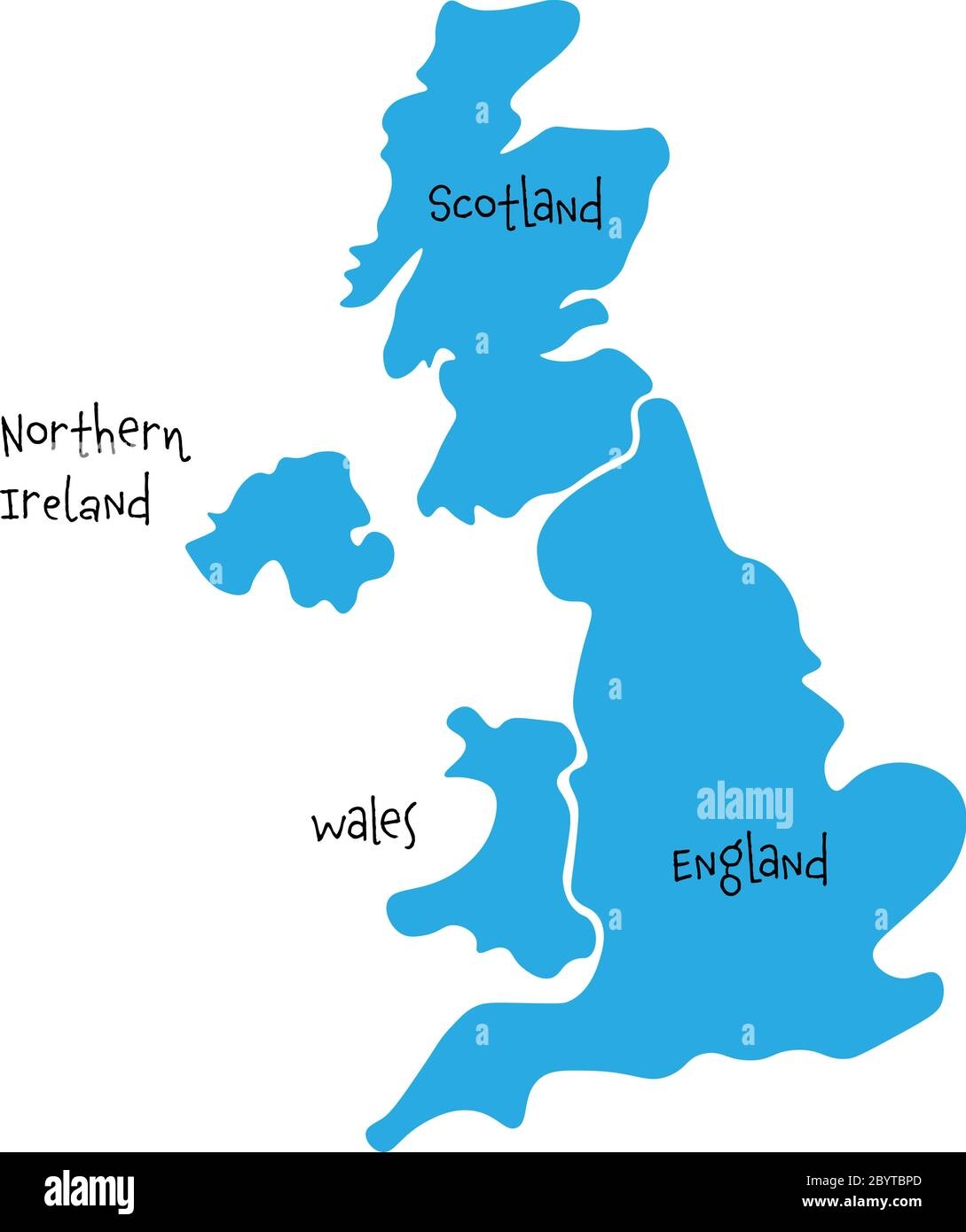 Blank Uk Map Printable Free
