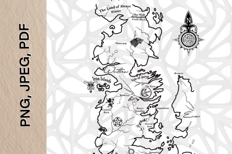Printable Got Map