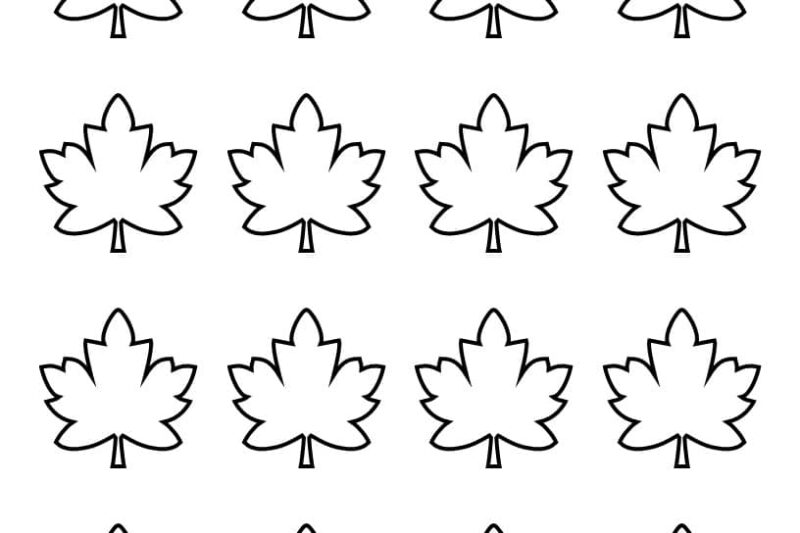 Maple Leaf Template Printable Free
