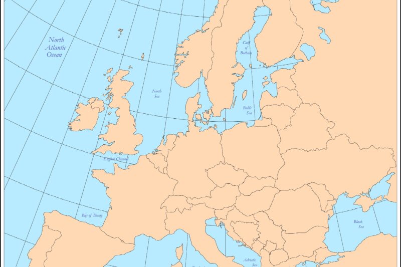 Map Of Europe Printable Blank