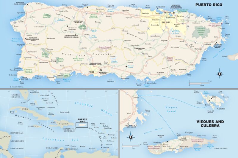 Puerto Rico Map Printable
