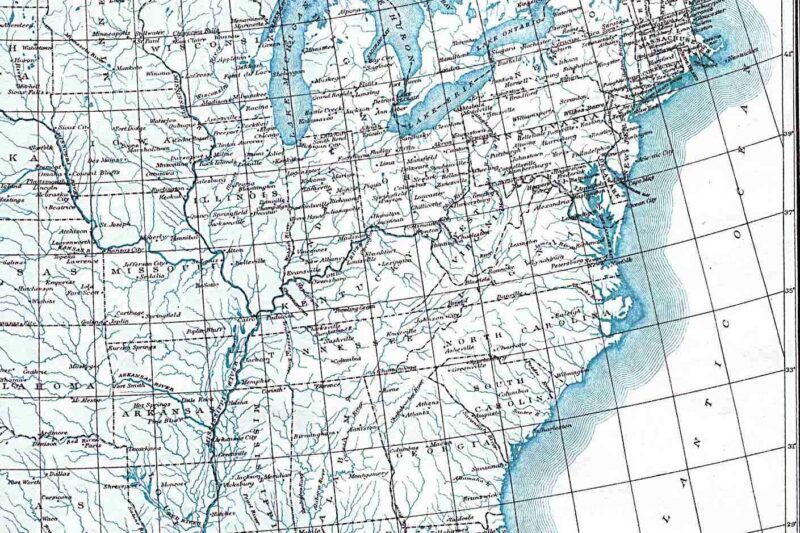 Us Map Latitude Longitude Printable