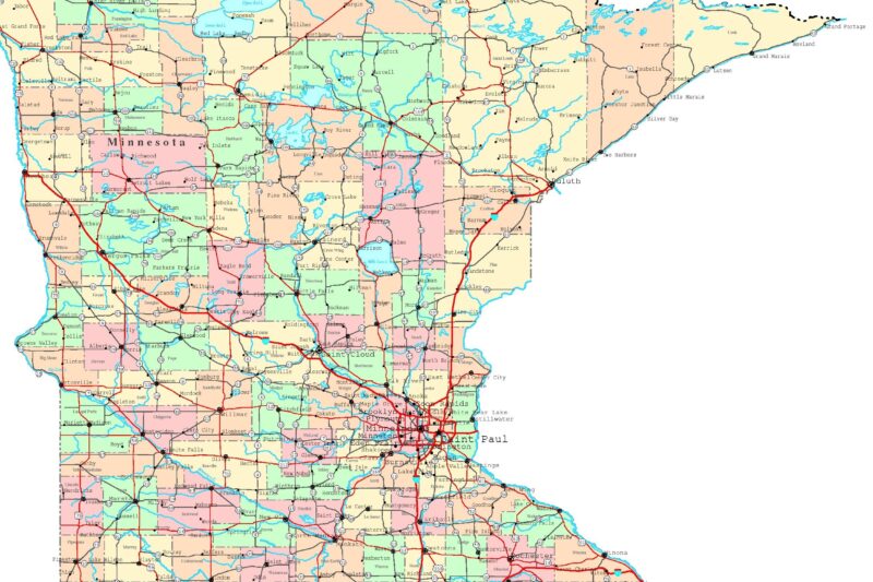 Printable Minnesota Map