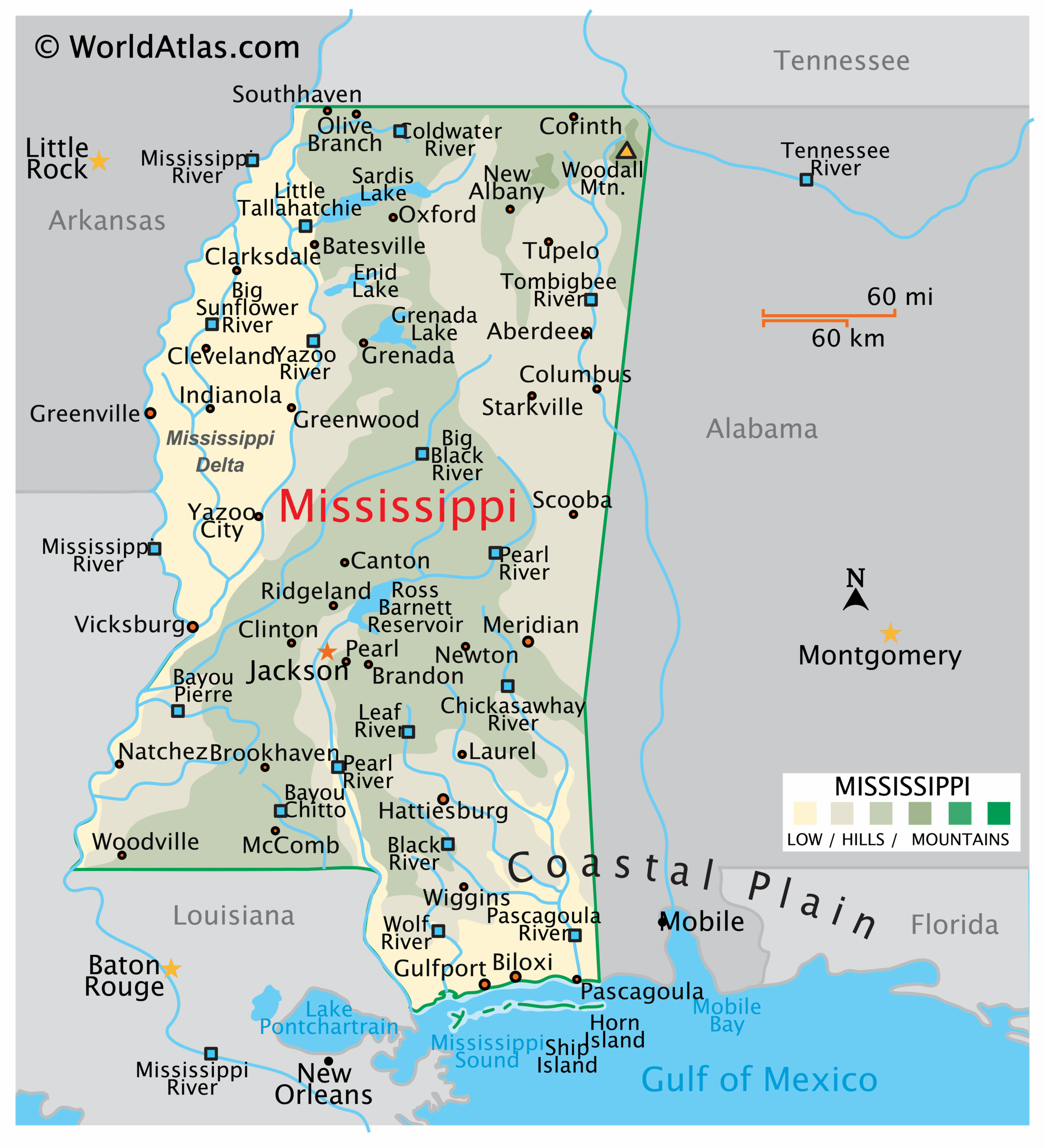 Mississippi Maps U0026 Facts World Atlas