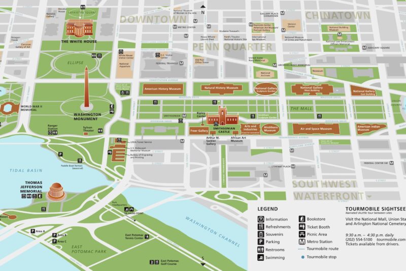 Printable Map Of Dc Mall