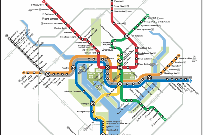 Washington Dc Metro Map Printable