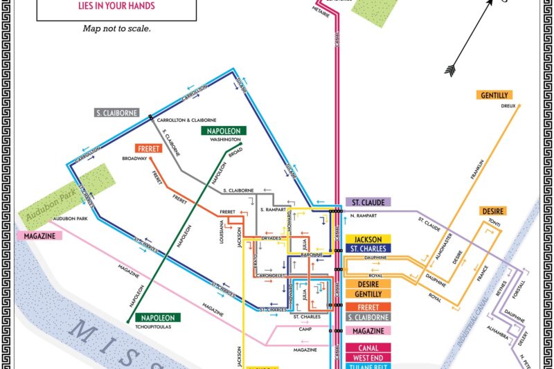 Printable New Orleans Streetcar Map