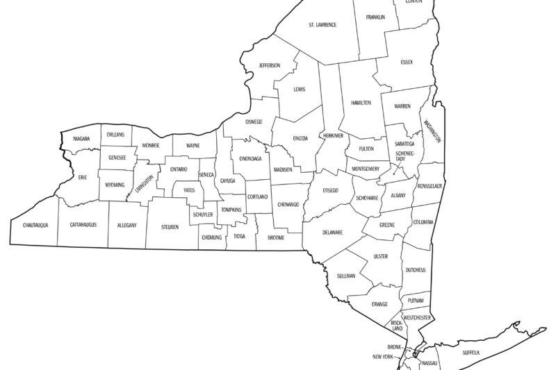 Nys County Map Printable