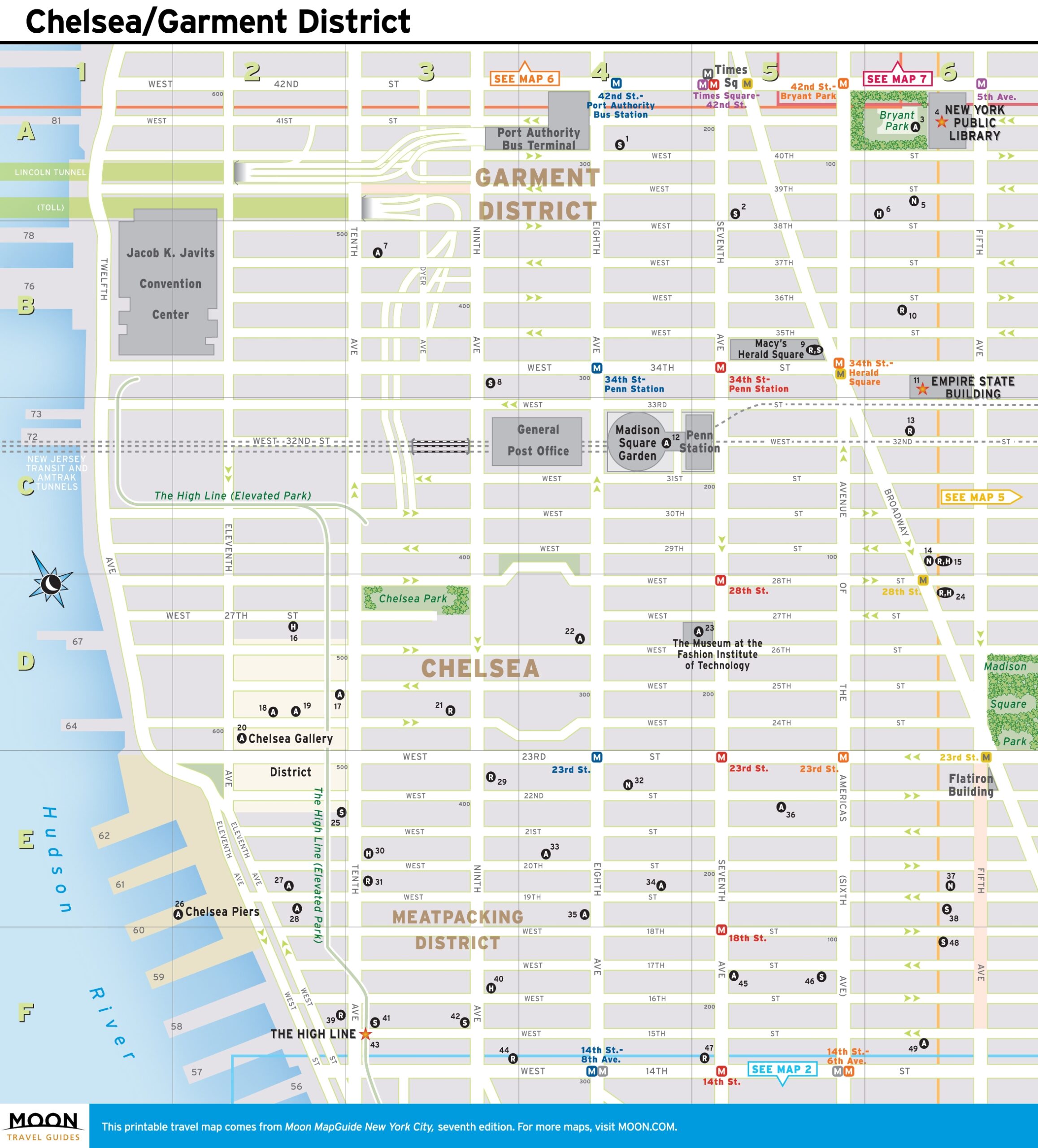 New York City Printable Map