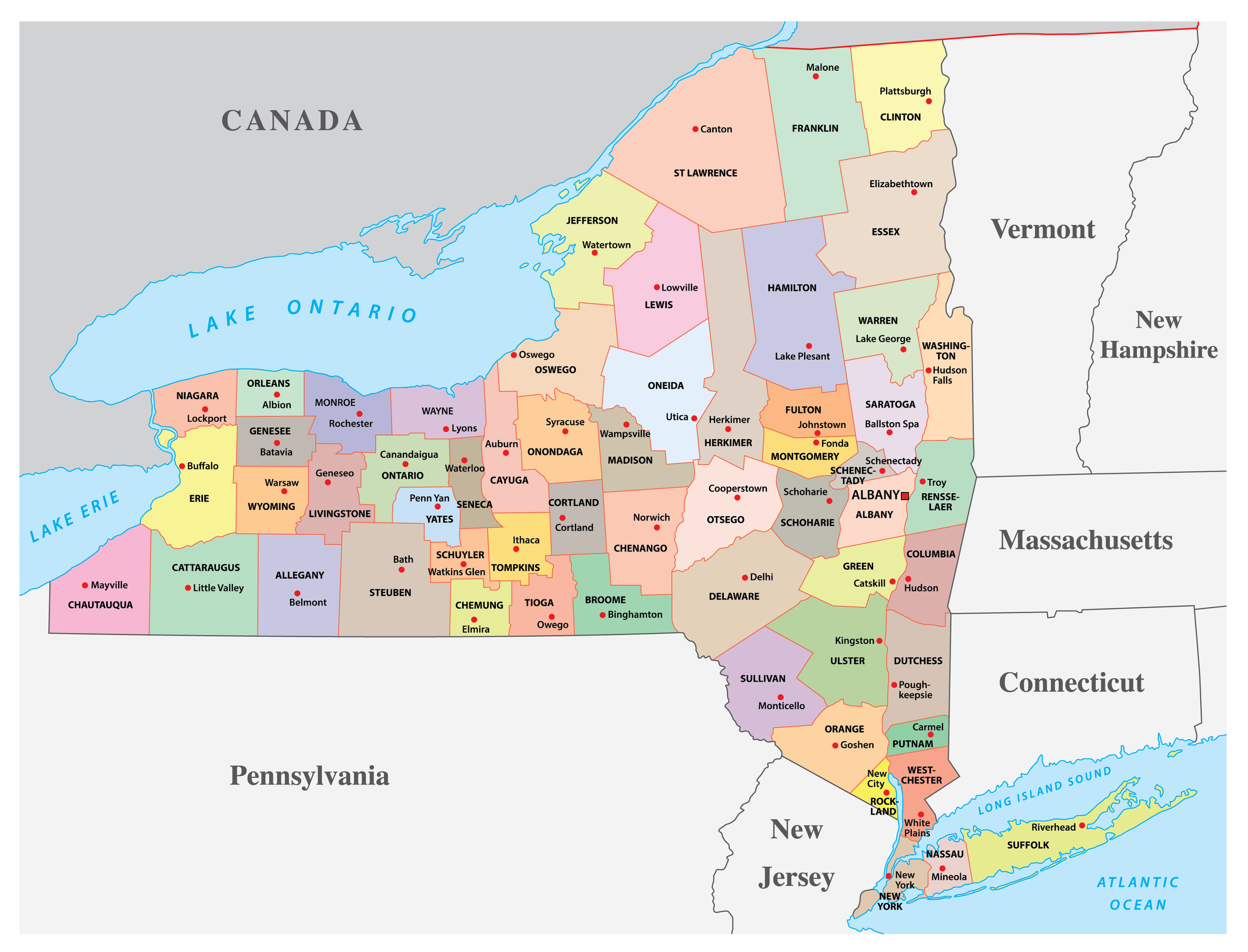 New York Maps U0026 Facts World Atlas