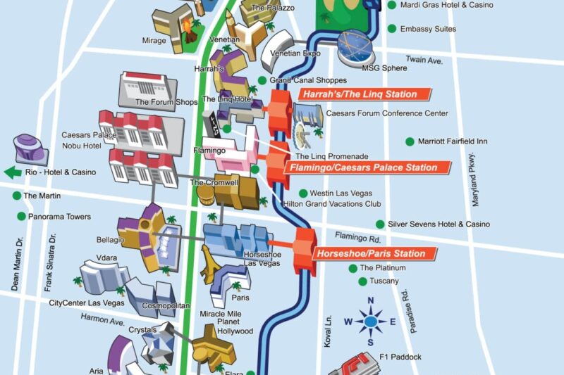 Printable Las Vegas Monorail Map