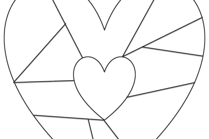 Free Printable Heart Map Template Pdf