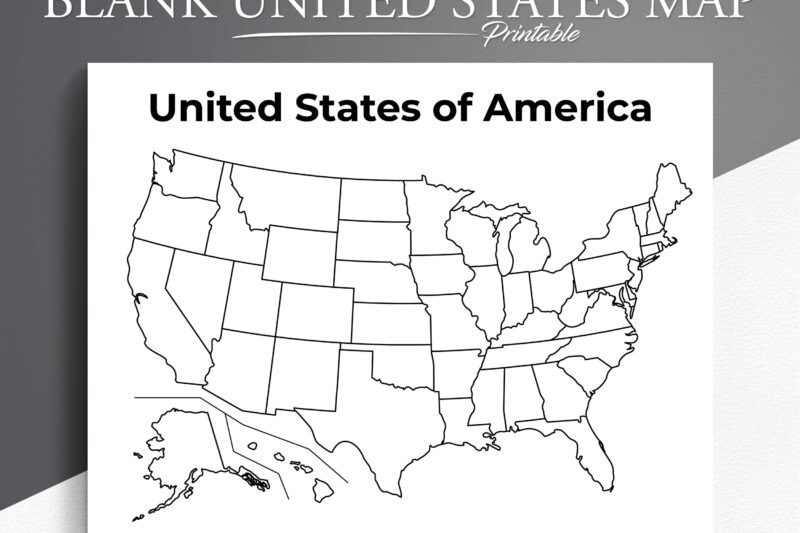 Printable Blank Us Map Pdf
