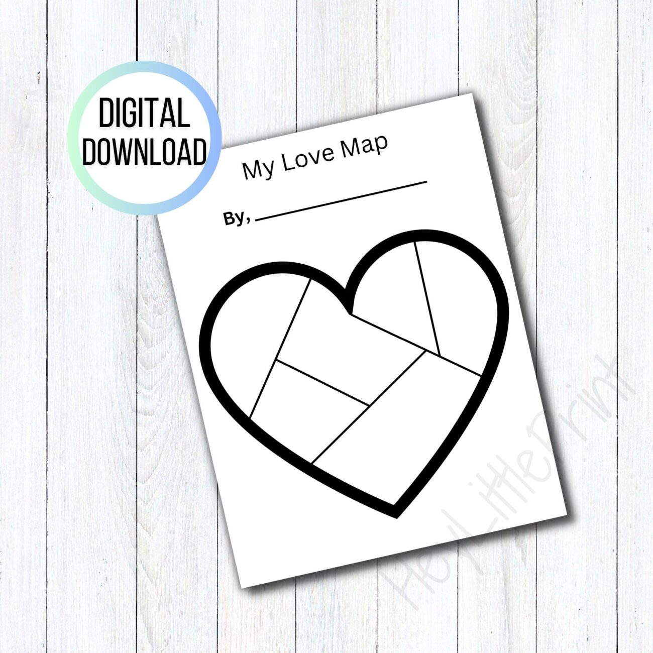 Printable Heart Map My Heart Map School Activity Homeschool