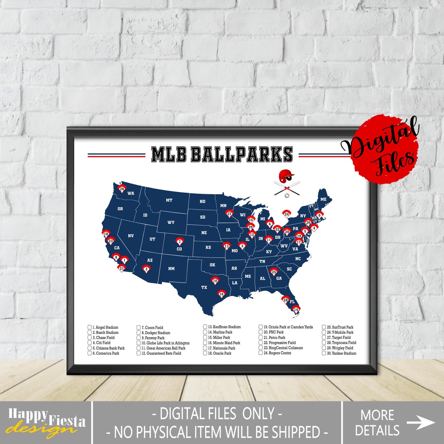 Free Printable Map Of Mlb Stadiums