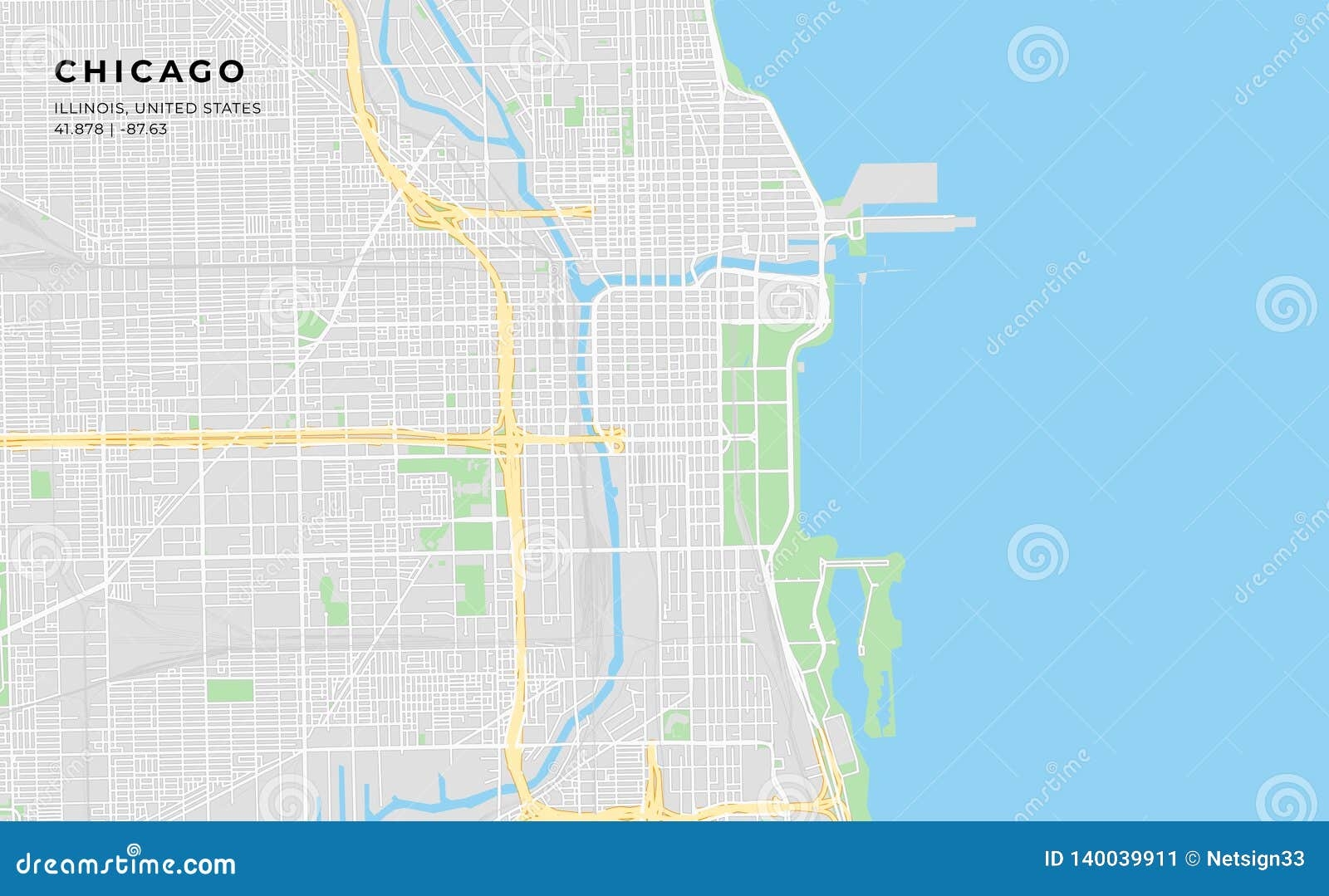 Printable Map Of Chicago