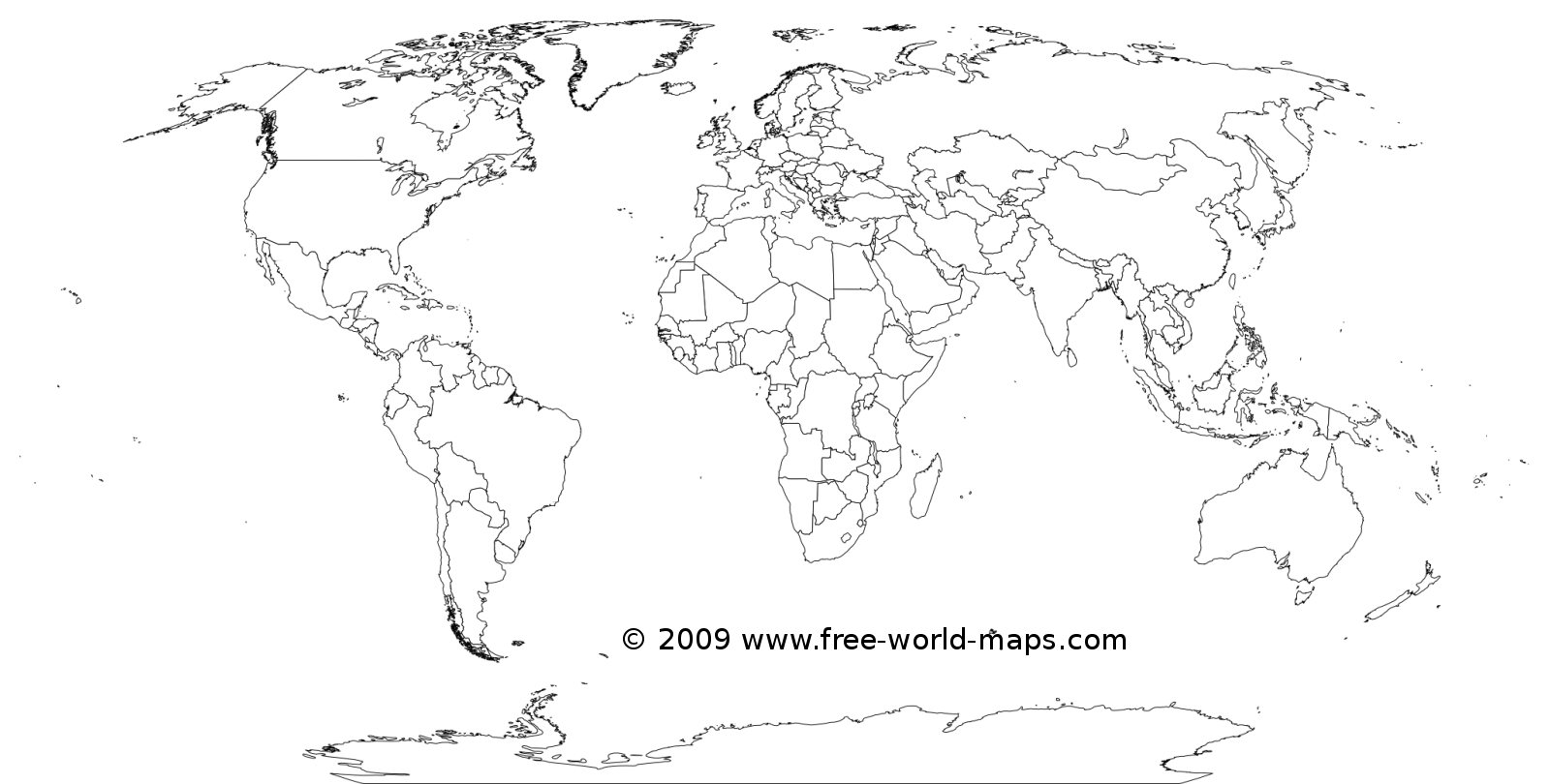 Printable Picture World Map