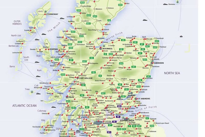 Printable Map Of Scotland Pdf