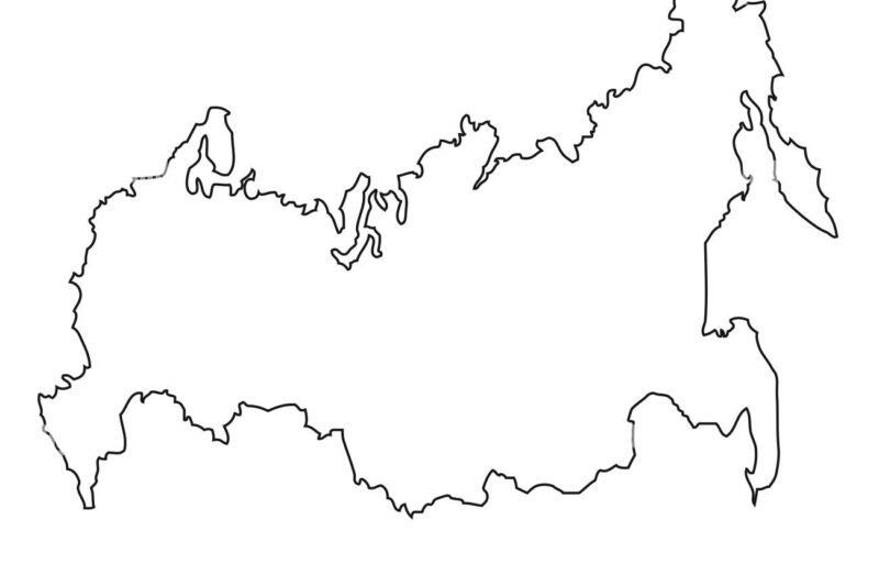 Free Printable Blank Map Of Russia