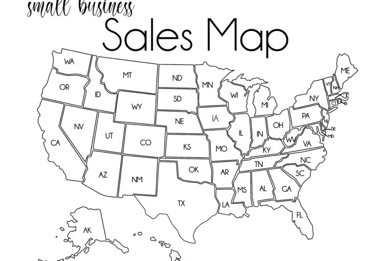 My Sales Map Printable Free