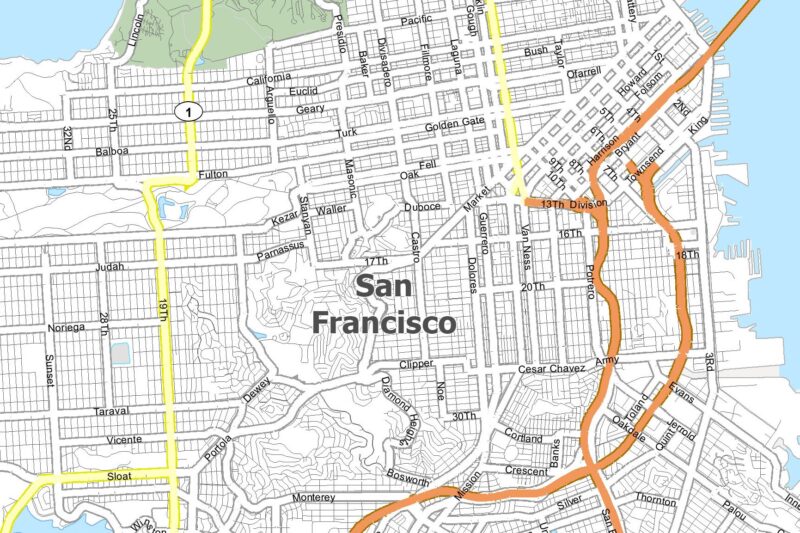 Printable Map Of San Francisco