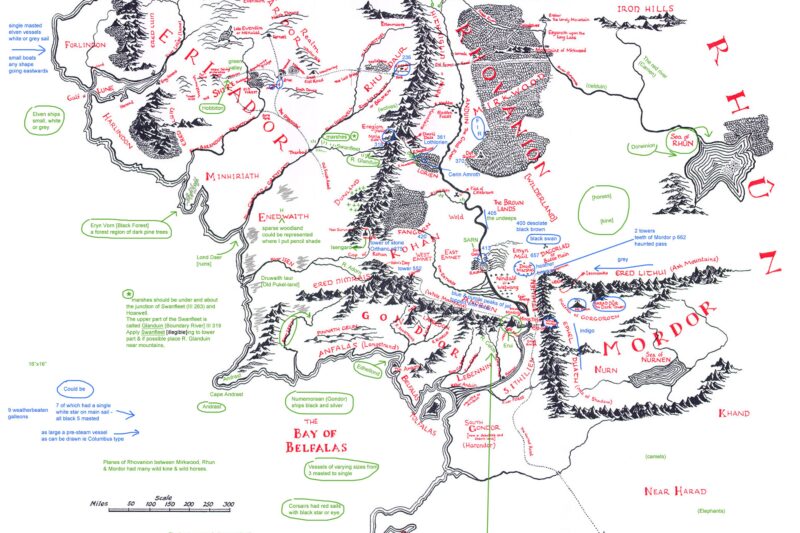 Printable Maps Of Middle Earth