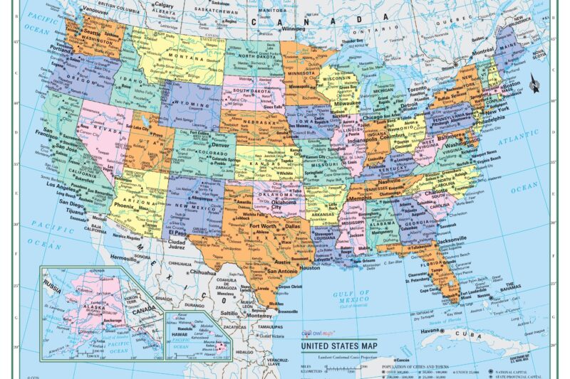 Printable Large Usa Map