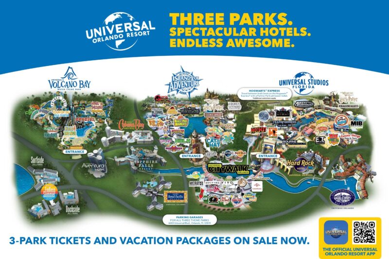 Printable Map Universal Studios Orlando