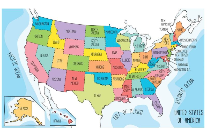 Printable United States Map