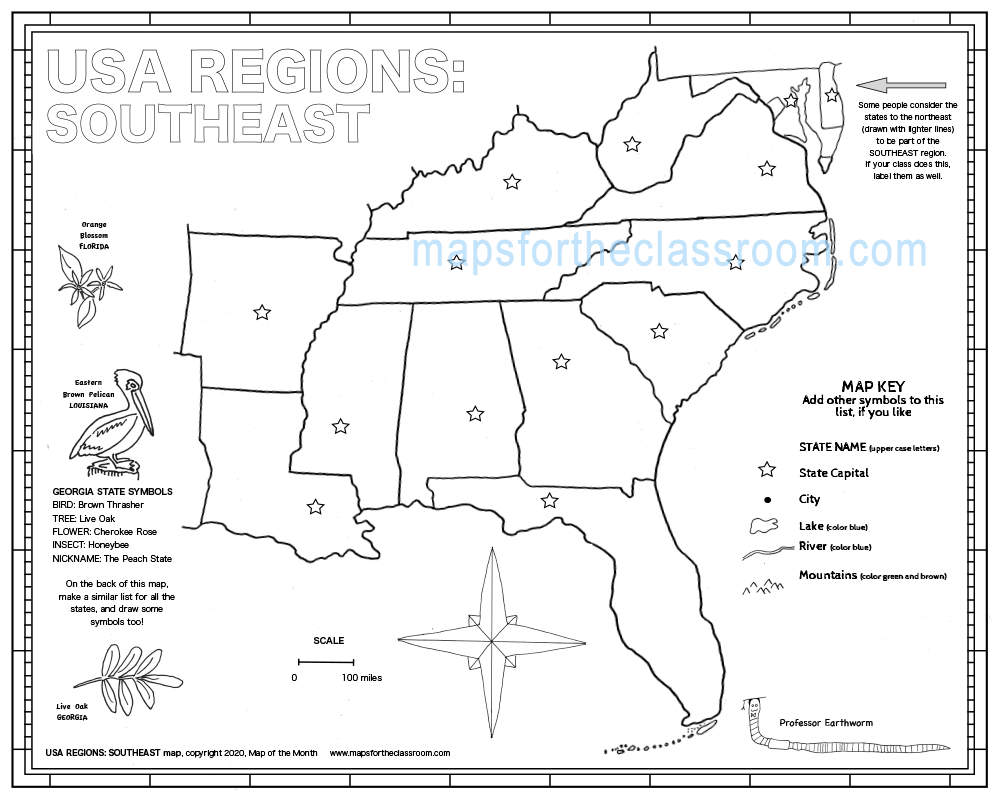 USA Regions Southeast