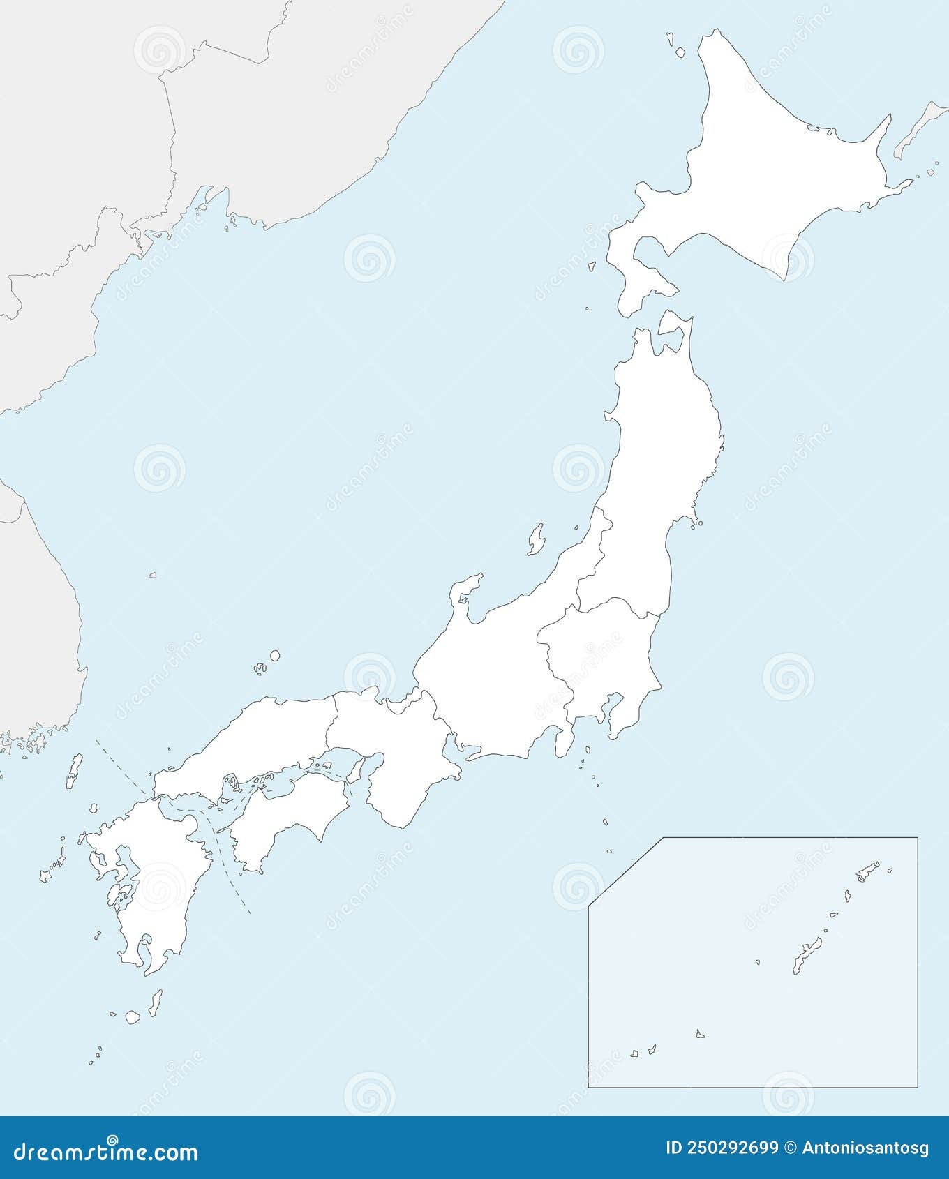 Free Blank Printable Map Of Japan