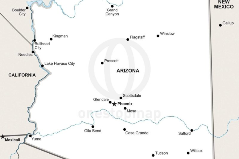 Printable Map Of Arizona