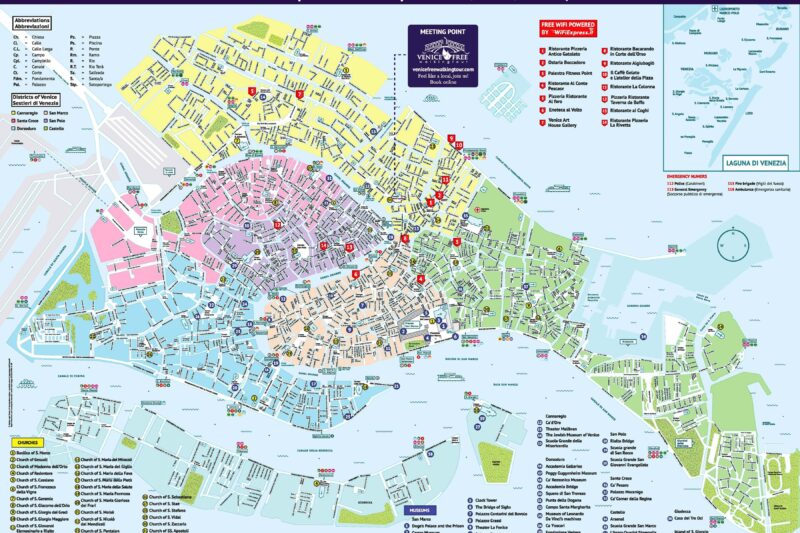 Printable Walking Map Of Venice