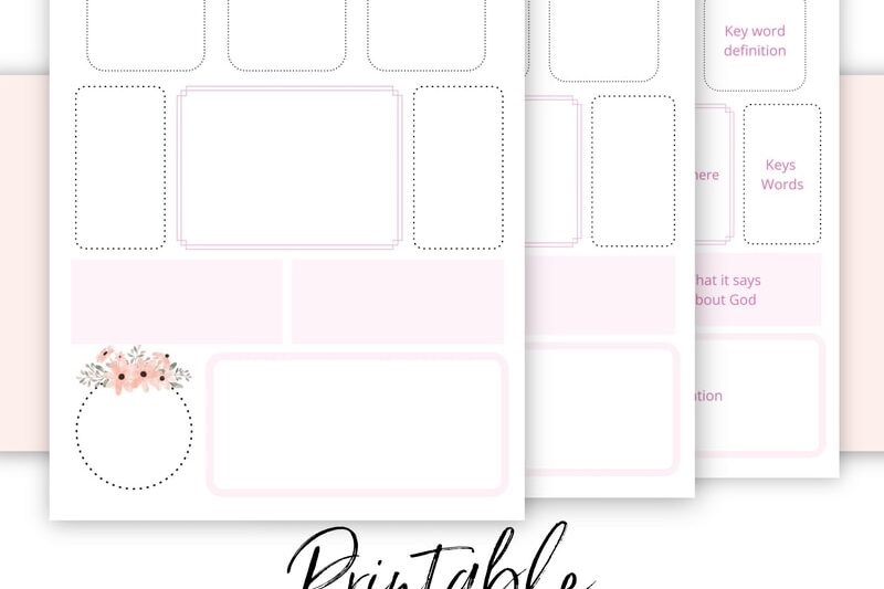 Free Printable Bible Verse Mapping Template