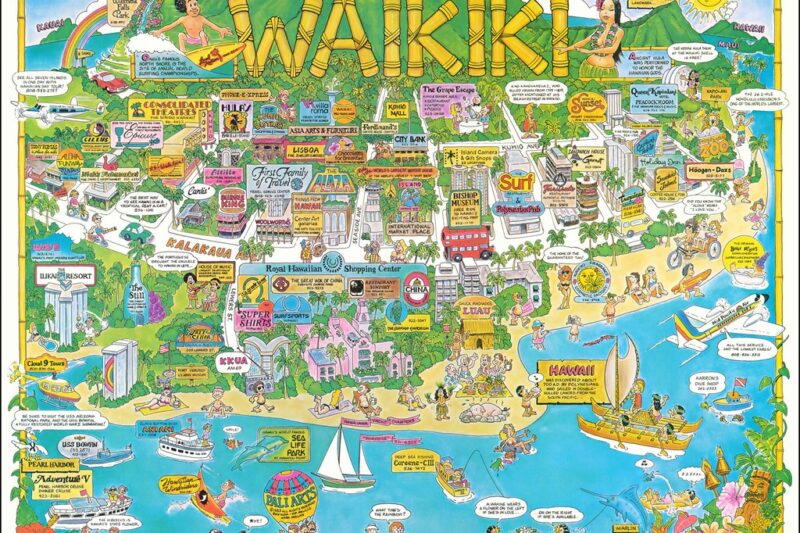 Printable Map Of Waikiki