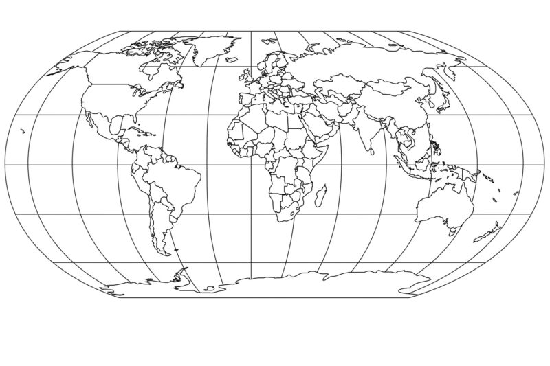 Free Printable Blank Map Lines