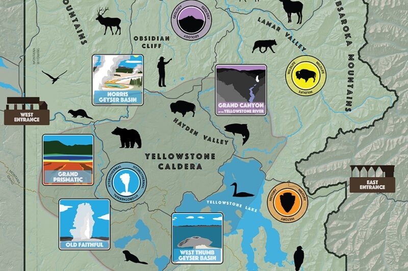 Printable Map Of Yellowstone